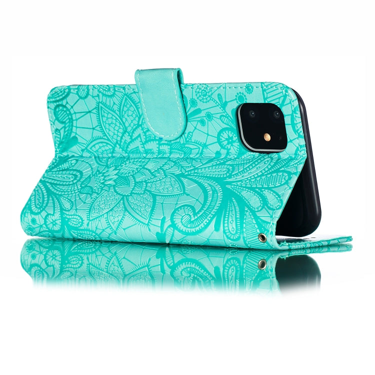 Lace Flower Horizontal Flip Leather Case with Holder & Card Slots & Wallet for iPhone 11