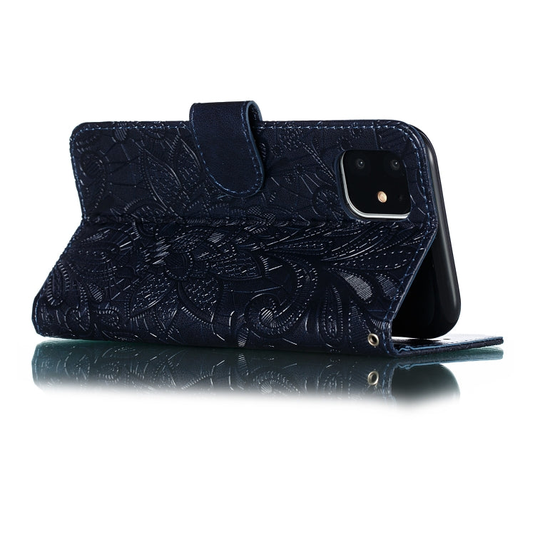 Lace Flower Horizontal Flip Leather Case with Holder & Card Slots & Wallet for iPhone 11