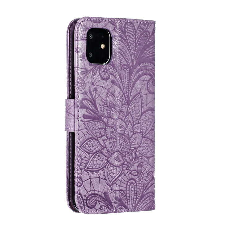 Lace Flower Horizontal Flip Leather Case with Holder & Card Slots & Wallet for iPhone 11