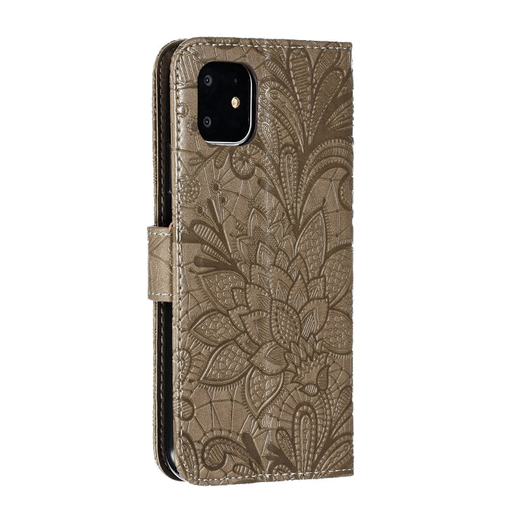 Lace Flower Horizontal Flip Leather Case with Holder & Card Slots & Wallet for iPhone 11