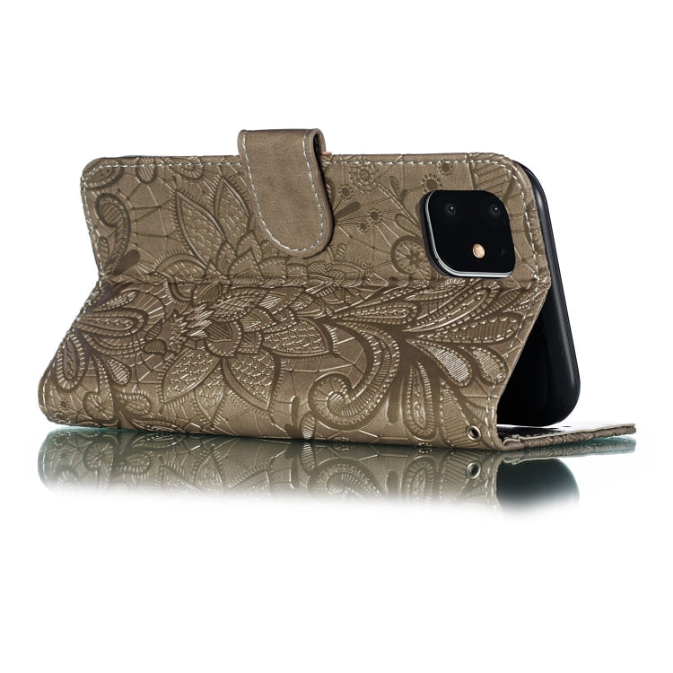 Lace Flower Horizontal Flip Leather Case with Holder & Card Slots & Wallet for iPhone 11