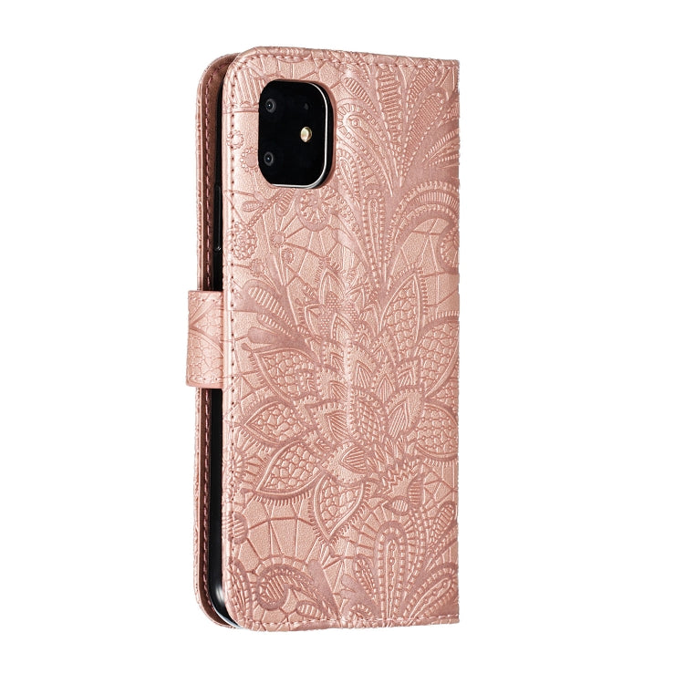 Lace Flower Horizontal Flip Leather Case with Holder & Card Slots & Wallet for iPhone 11