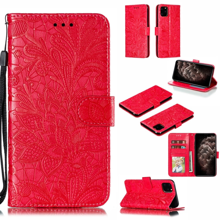 Lace Flower Horizontal Flip Leather Case with Holder & Card Slots & Wallet for iPhone 11 Pro Max