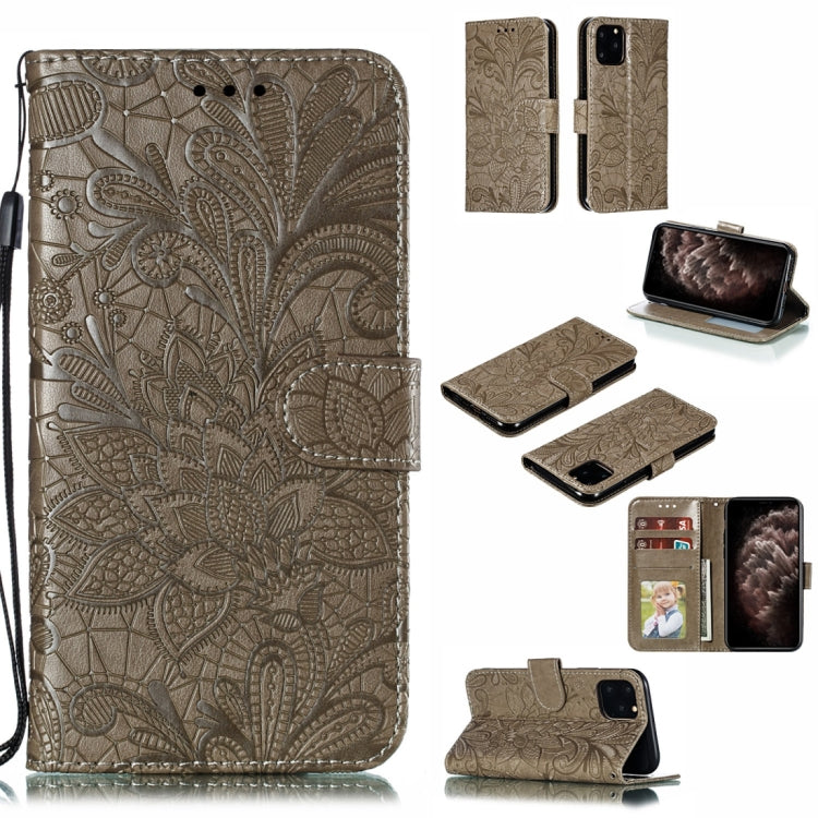 Lace Flower Horizontal Flip Leather Case with Holder & Card Slots & Wallet for iPhone 11 Pro Max