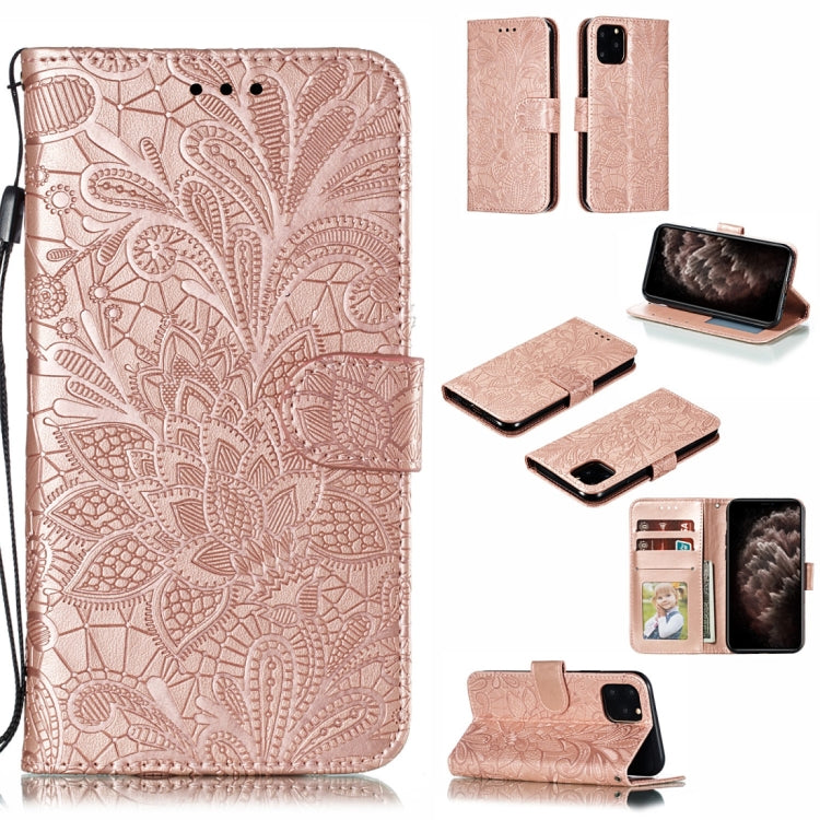 Lace Flower Horizontal Flip Leather Case with Holder & Card Slots & Wallet for iPhone 11 Pro Max