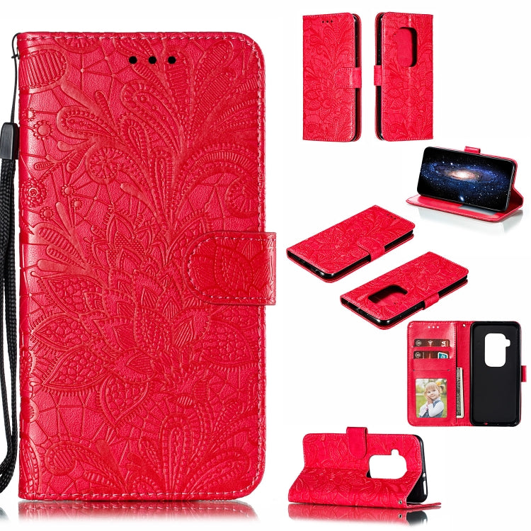 Lace Flower Horizontal Flip Leather Case with Holder & Card Slots & Wallet for Motorola One Pro