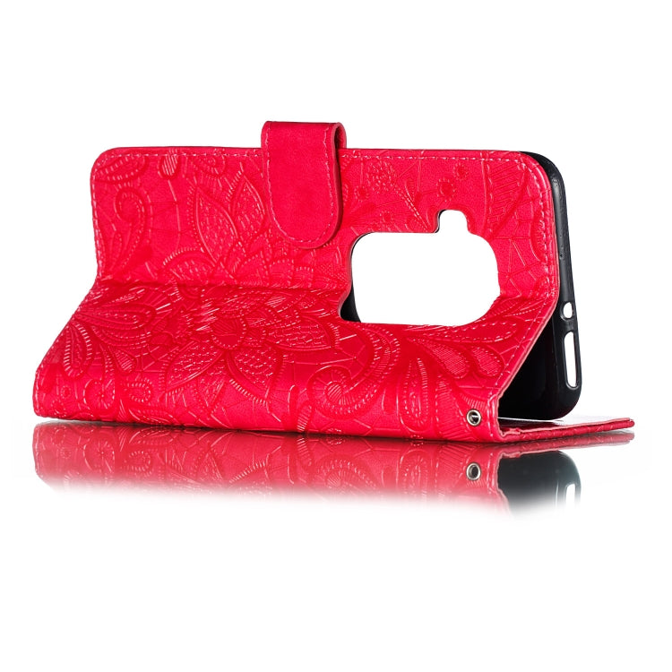 Lace Flower Horizontal Flip Leather Case with Holder & Card Slots & Wallet for Motorola One Pro