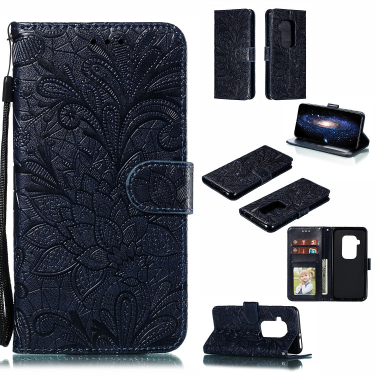Lace Flower Horizontal Flip Leather Case with Holder & Card Slots & Wallet for Motorola One Pro