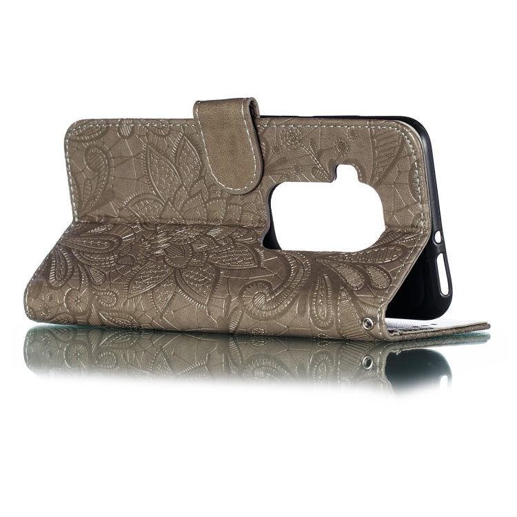 Lace Flower Horizontal Flip Leather Case with Holder & Card Slots & Wallet for Motorola One Pro