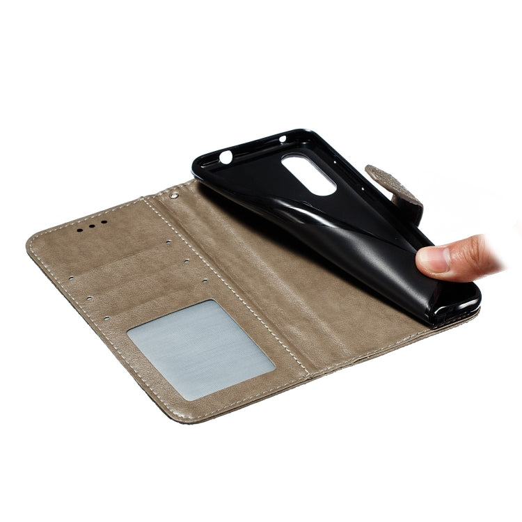 Lace Flower Horizontal Flip Leather Case with Holder & Card Slots & Wallet for Motorola P40 Play