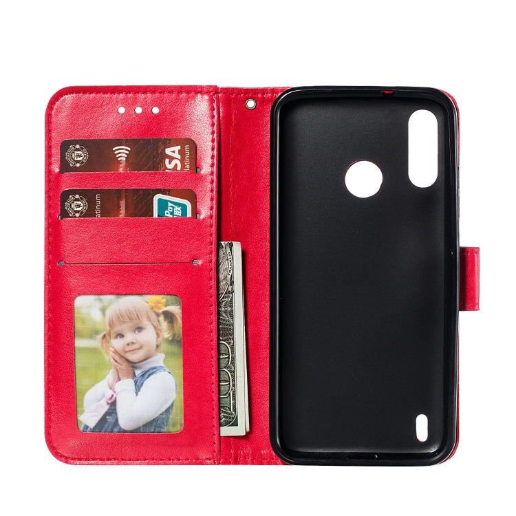 Lace Flower Horizontal Flip Leather Case with Holder & Card Slots & Wallet for Motorola P40 Power
