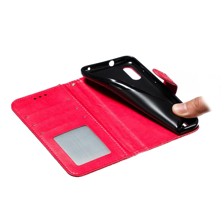 Lace Flower Horizontal Flip Leather Case with Holder & Card Slots & Wallet for Motorola P40 Power