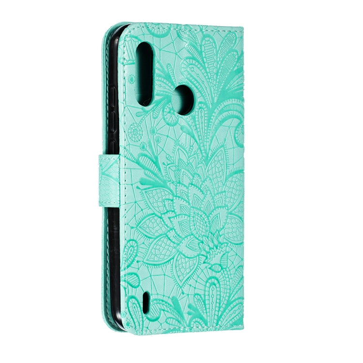 Lace Flower Horizontal Flip Leather Case with Holder & Card Slots & Wallet for Motorola P40 Power