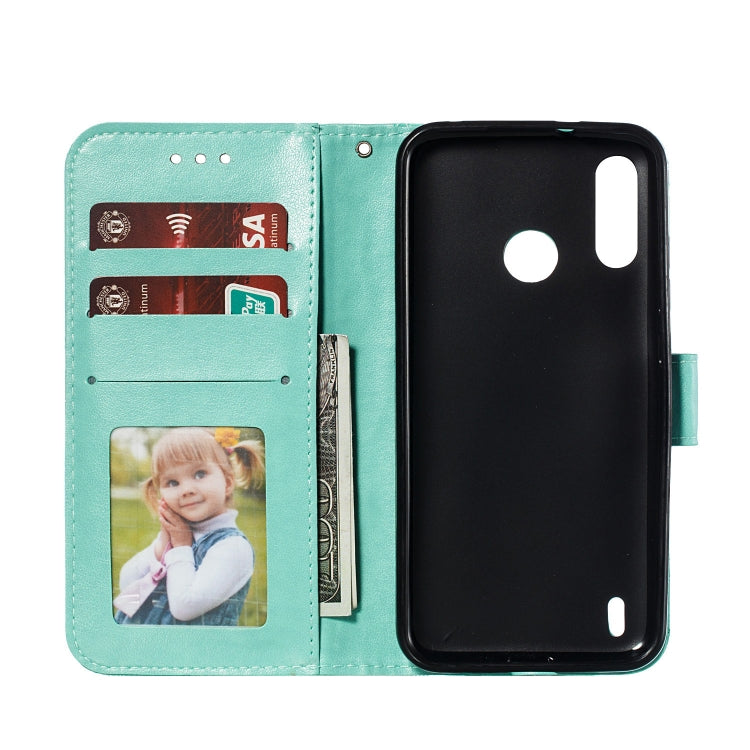 Lace Flower Horizontal Flip Leather Case with Holder & Card Slots & Wallet for Motorola P40 Power
