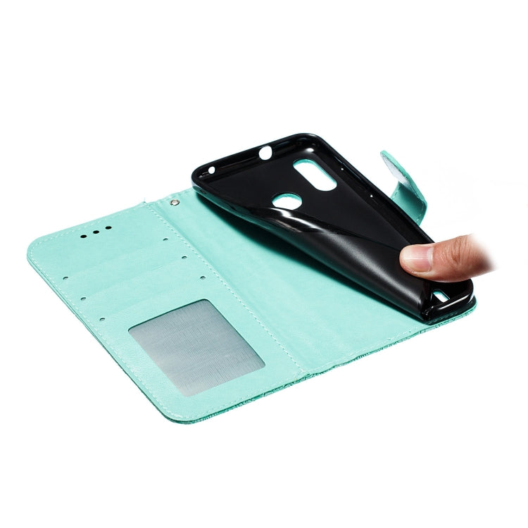 Lace Flower Horizontal Flip Leather Case with Holder & Card Slots & Wallet for Motorola P40 Power