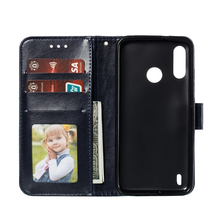 Lace Flower Horizontal Flip Leather Case with Holder & Card Slots & Wallet for Motorola P40 Power
