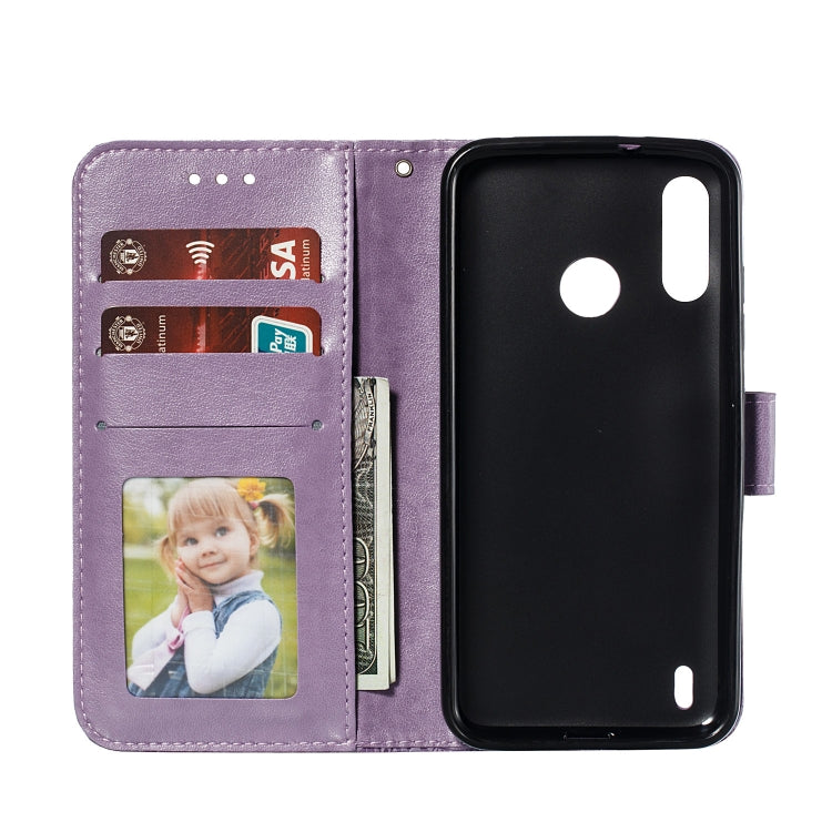 Lace Flower Horizontal Flip Leather Case with Holder & Card Slots & Wallet for Motorola P40 Power