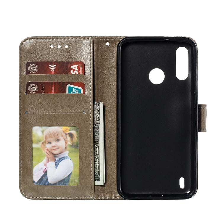 Lace Flower Horizontal Flip Leather Case with Holder & Card Slots & Wallet for Motorola P40 Power