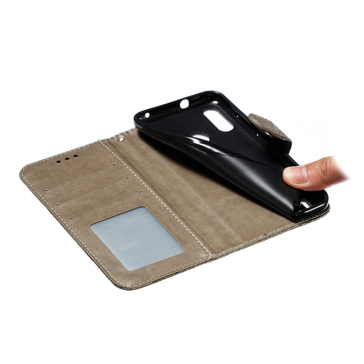 Lace Flower Horizontal Flip Leather Case with Holder & Card Slots & Wallet for Motorola P40 Power