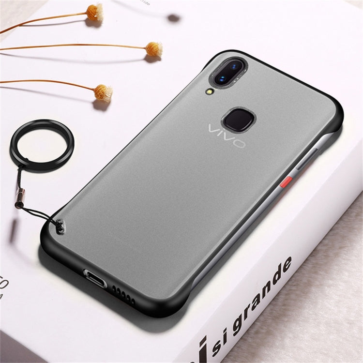 Frosted Anti-skidding TPU Protective Case with Metal Ring for Vivo X21