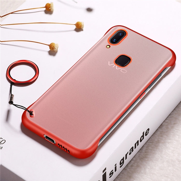 Frosted Anti-skidding TPU Protective Case with Metal Ring for Vivo X21