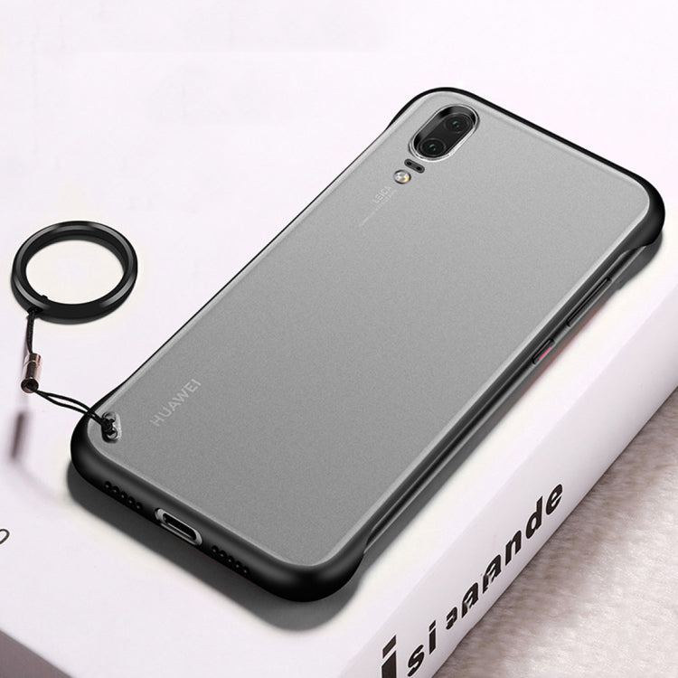 Frosted Anti-skidding TPU Protective Case with Metal Ring for Huawei P20