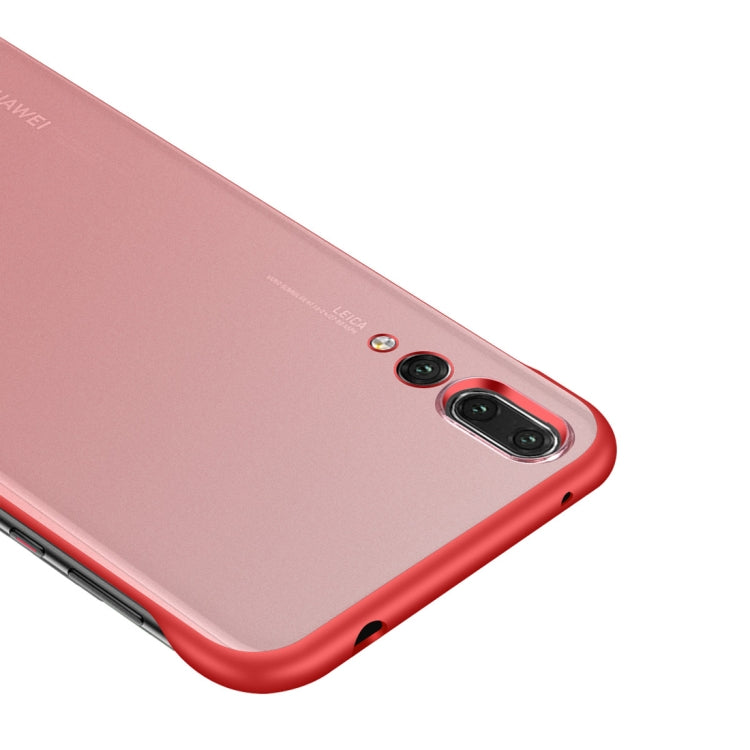 Frosted Anti-skidding TPU Protective Case with Metal Ring for Huawei P20