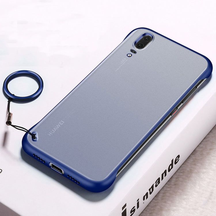 Frosted Anti-skidding TPU Protective Case with Metal Ring for Huawei P20