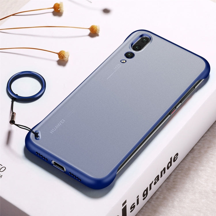 Frosted Anti-skidding TPU Protective Case with Metal Ring for Huawei P20 Pro