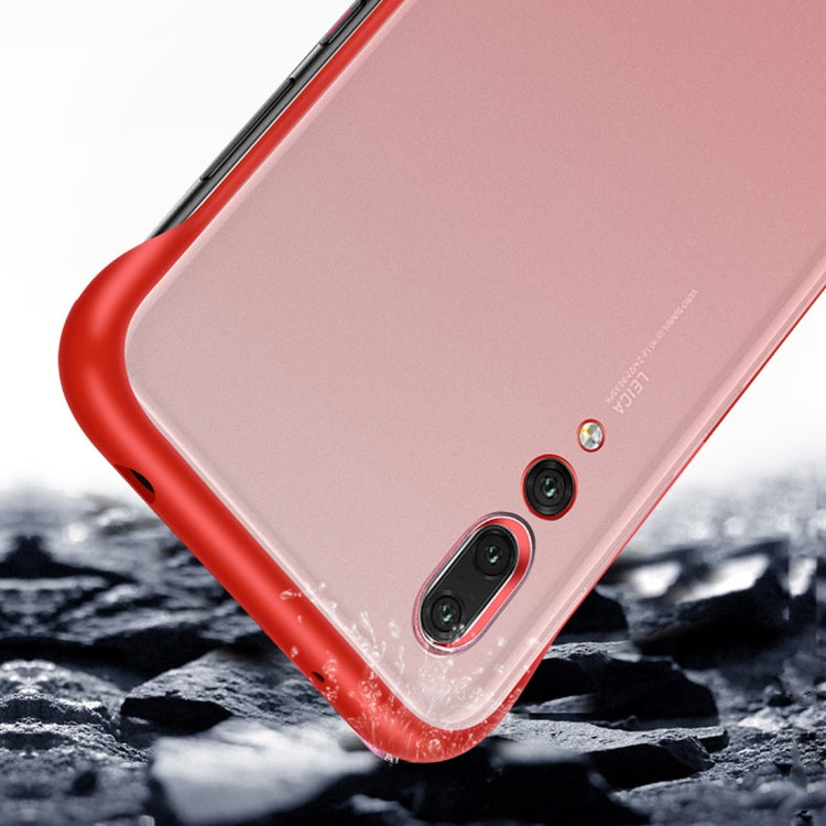 Frosted Anti-skidding TPU Protective Case with Metal Ring for Huawei P20 Pro