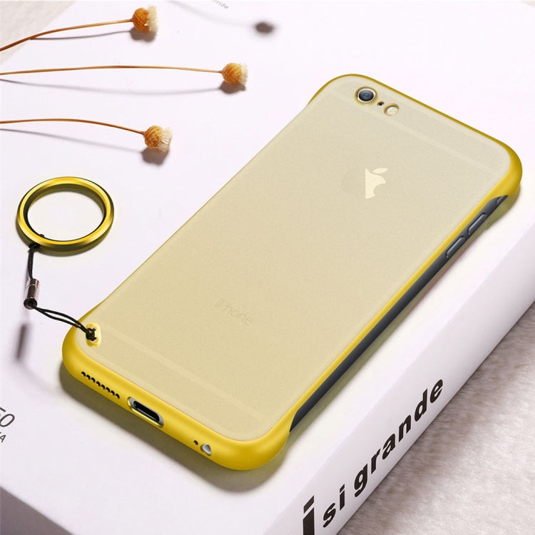 Frosted Anti-skidding TPU Protective Case with Metal Ring for iPhone 6 Plus