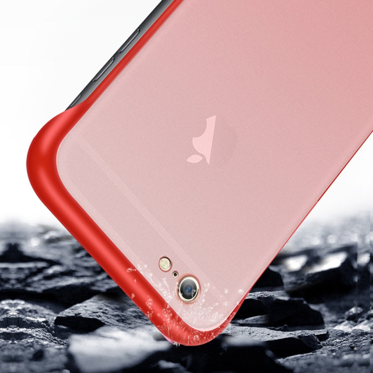 Frosted Anti-skidding TPU Protective Case with Metal Ring for iPhone 6 Plus