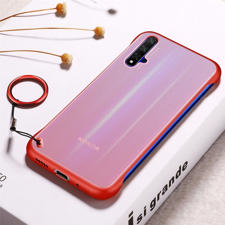 Frosted Anti-skidding TPU Protective Case with Metal Ring for Huawei Honor 20