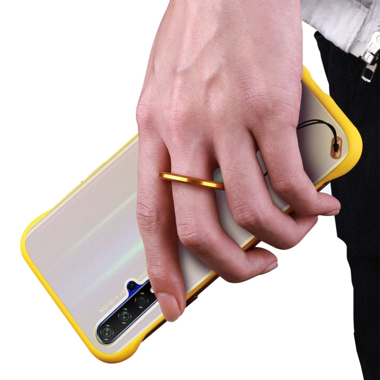 Frosted Anti-skidding TPU Protective Case with Metal Ring for Huawei Honor 20