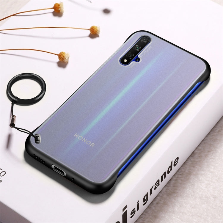 Frosted Anti-skidding TPU Protective Case with Metal Ring for Huawei Honor 20 Pro