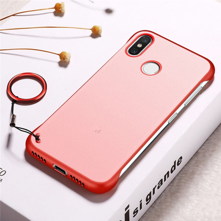 Frosted Anti-skidding TPU Protective Case with Metal Ring for Xiaomi Mi 8