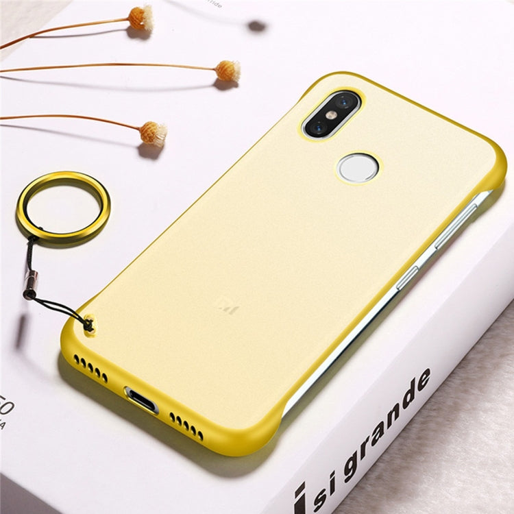 Frosted Anti-skidding TPU Protective Case with Metal Ring for Xiaomi Mi 8