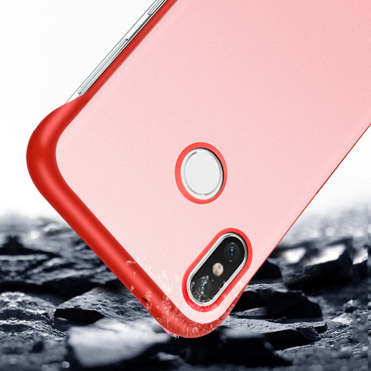 Frosted Anti-skidding TPU Protective Case with Metal Ring for Xiaomi Mi 8