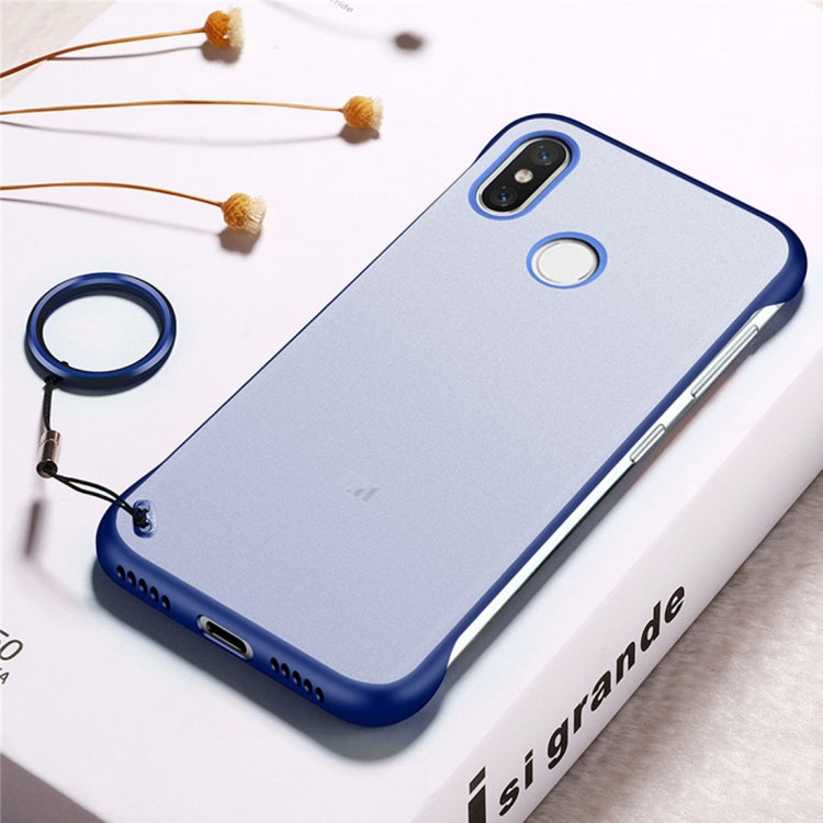 Frosted Anti-skidding TPU Protective Case with Metal Ring for Xiaomi Mi 8