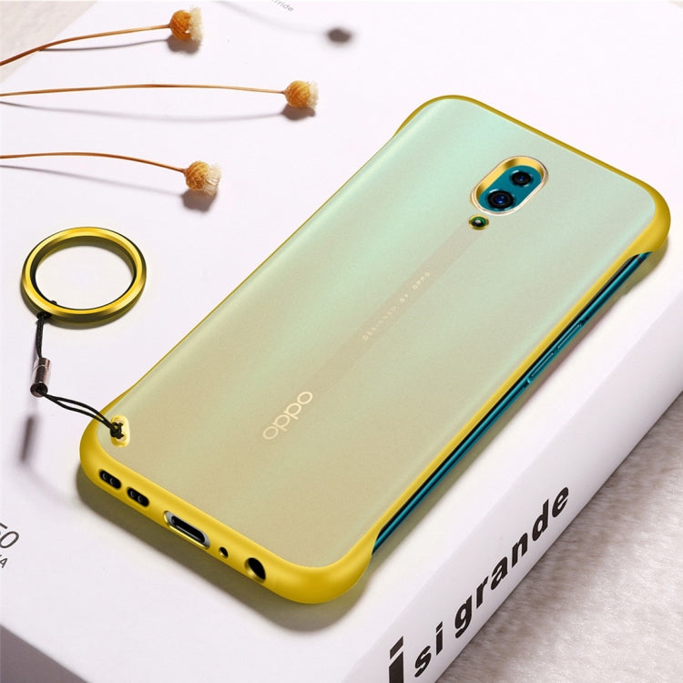 Frosted Anti-skidding TPU Protective Case with Metal Ring for OPPO Reno