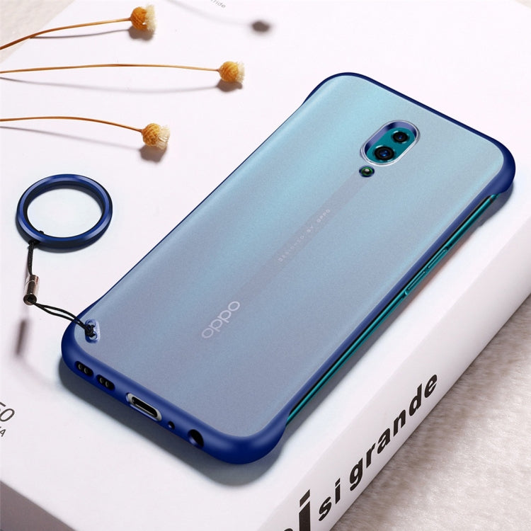 Frosted Anti-skidding TPU Protective Case with Metal Ring for OPPO Reno