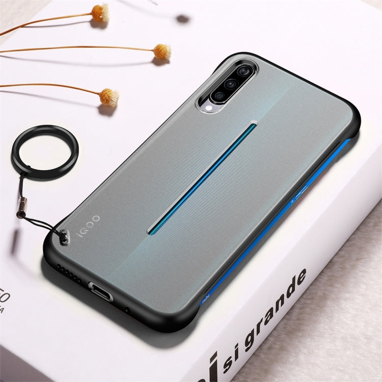 Frosted Anti-skidding TPU Protective Case with Metal Ring for Vivo iQOO