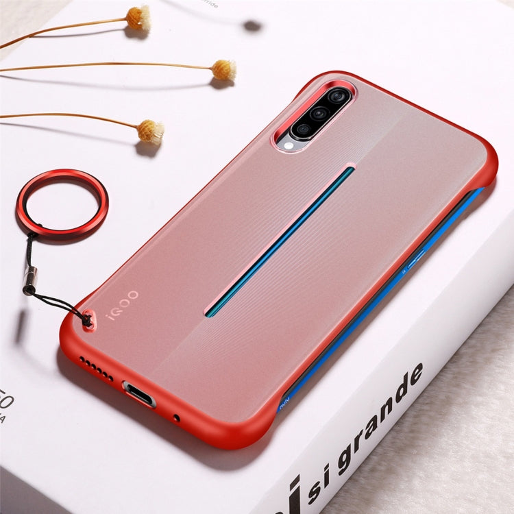 Frosted Anti-skidding TPU Protective Case with Metal Ring for Vivo iQOO