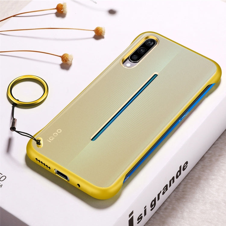 Frosted Anti-skidding TPU Protective Case with Metal Ring for Vivo iQOO
