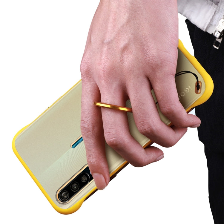 Frosted Anti-skidding TPU Protective Case with Metal Ring for Vivo iQOO