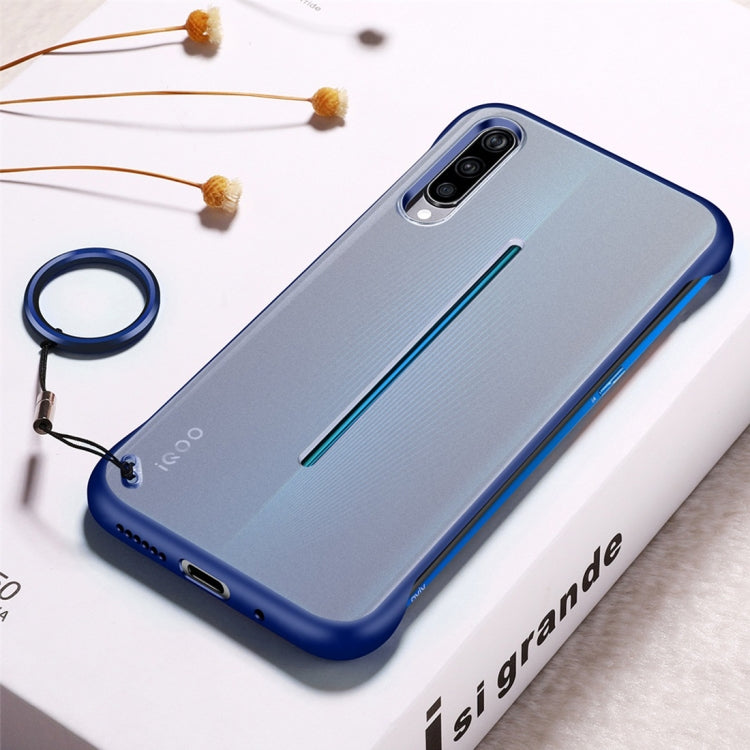 Frosted Anti-skidding TPU Protective Case with Metal Ring for Vivo iQOO