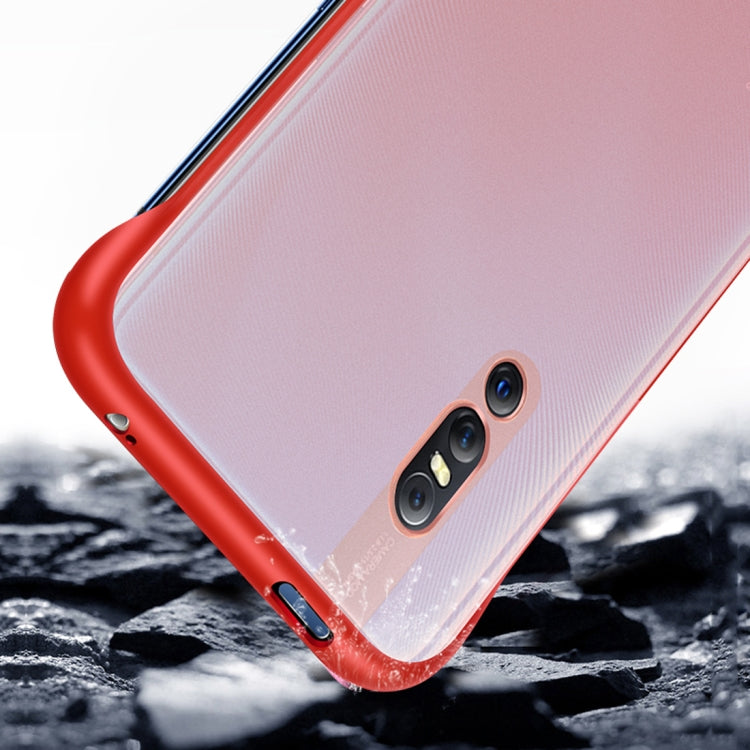 Frosted Anti-skidding TPU Protective Case with Metal Ring for Vivo X27