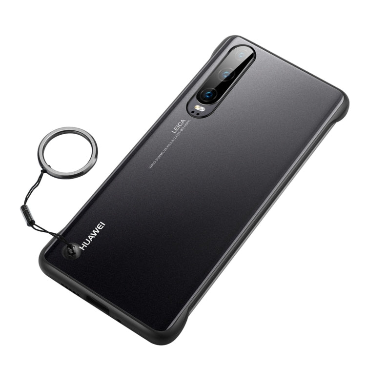 Frosted Anti-skidding TPU Protective Case with Metal Ring for Huawei P30