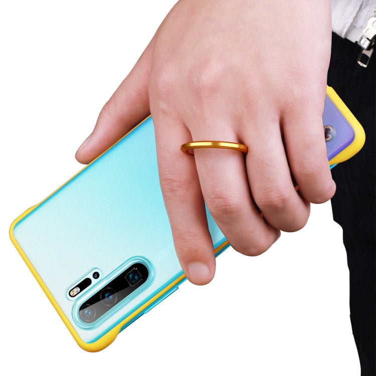 Frosted Anti-skidding TPU Protective Case with Metal Ring for Huawei P30