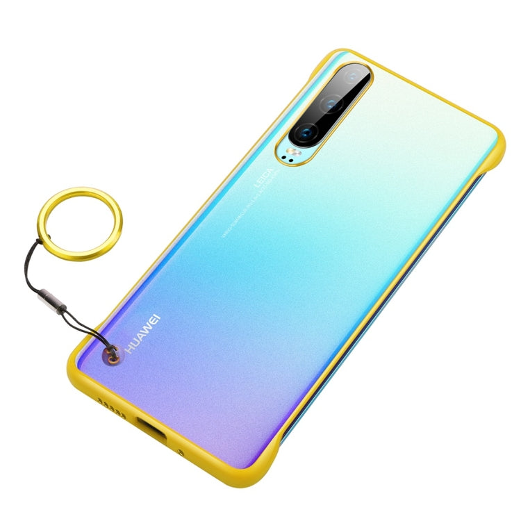 Frosted Anti-skidding TPU Protective Case with Metal Ring for Huawei P30